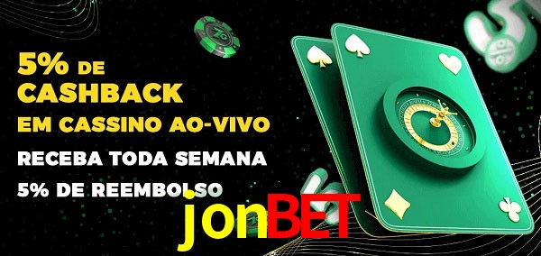 Promoções do cassino ao Vivo jonbet